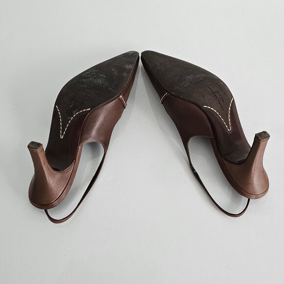 Ferragamo Sling Backs. New!! Vintage!! - Picture 6 of 11